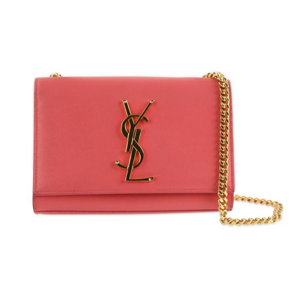 Saint Laurent Handbags - SOLD Saint Laurent Small Pink Crossbody Bag